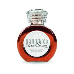 Nuvo Pure sheen glitter scarlet red