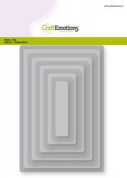 CraftEmotions Big Nesting Die - rectangles, rounded corners
