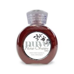 Nuvo Pure sheen glitter - ruby red