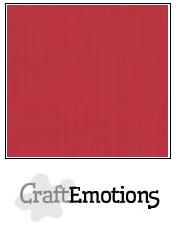 CraftEmotions Linen Cardboard cherry red 10 st