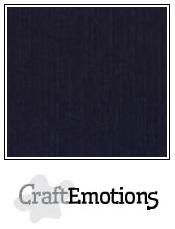 CraftEmotions linen cardboard Black