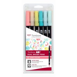 Tombow • ABT dual brush pen set Candy colours 6pcs