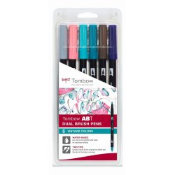 Tombow • ABT dual brush pen set Vintage colours 6st