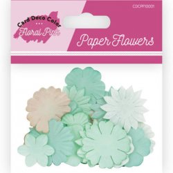 Paper Flowers - Card Deco Color - Floral Pink
