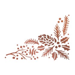 Couture Creations Hotfoil Stamp - Highland Christmas - Pinecone Corner