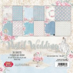 Craf and You Pastel Wedding Papersblock 6x6