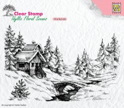 Nellie Snellen Clear stamp Winter Scene 1