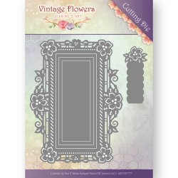 Jeanines Art Vintage Flowers Floral Rectangle