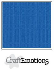 CraftEmotions Linen Cardboard signal blue 10 st