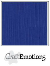 CraftEmotions Linen Cardboard blue 10 st