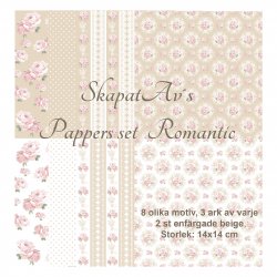 SkapatAv´s Pappers set Romantic
