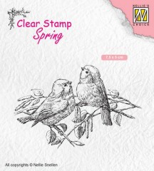 NellieSnellen -Clear stampSpring two birds