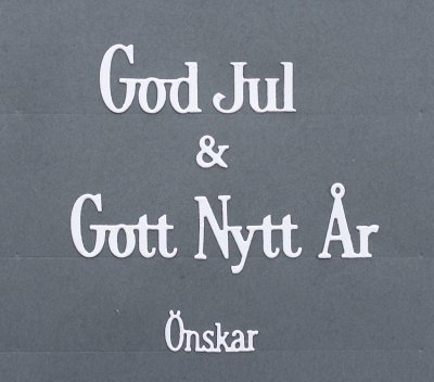 Zoom bild av SkapatAv´s´Texter med God Jul & Gott Nytt År önskar