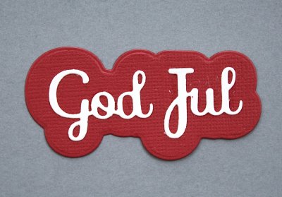 Zoom bild av SkapatAv´s God Jul med skugga