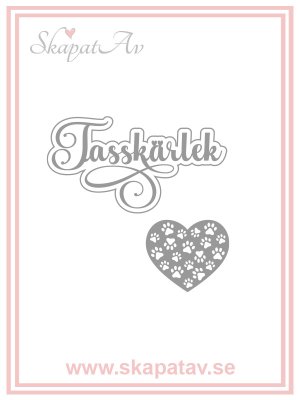 Zoom bild av Tasskärlek med skugga/bakgrund