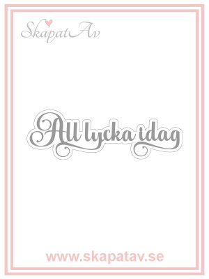 Zoom bild av All lycka idag