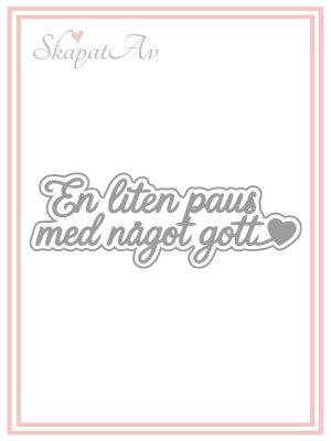 Zoom bild av En liten paus med något gott