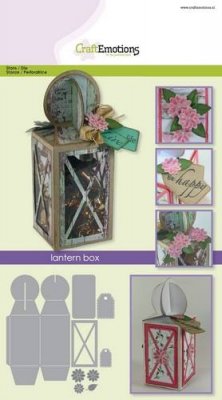 CraftEmotions die Lantern box Card A5 box