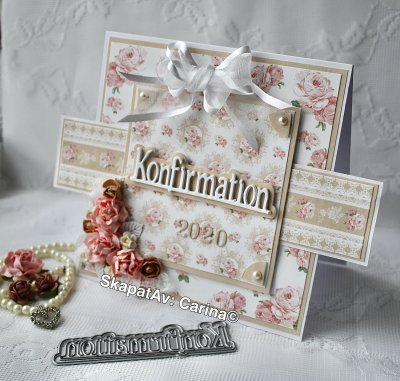 Zoom bild av SkapatAv´s text Konfirmation med bakgrund