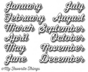 Die-namics Months of the Year