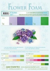LeCrea Flower foam A4 blue-violet 6 ark