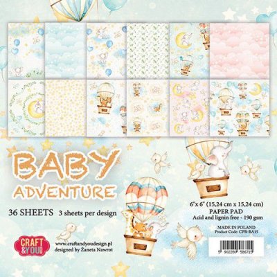 Craft&You Baby Adventure pappersblock 6x6