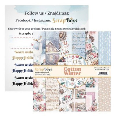 ScrapBoys Cotton Winter pappersblock