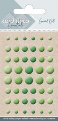 Card Deco Essentials - Enamel Dots apple green