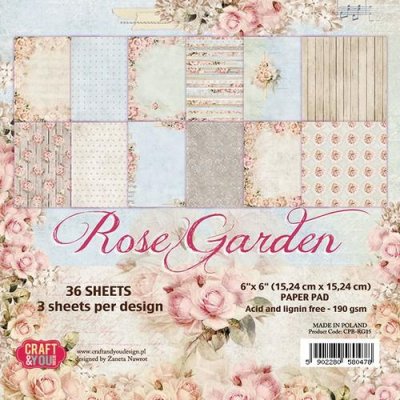Craf and You Rose Garden Papersblock 6x6