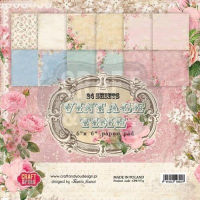 Craft and You Vintage Time Papersblock 6x6