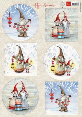 Dekorbilder Hettys Winter gnomes