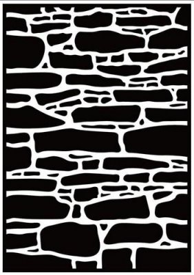NellieSnellen Embossingfolder stone wall