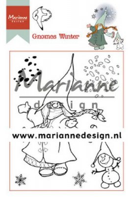 MarianneDesign clearstamps Hetty‘s Gnomes winter