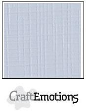 CraftEmotions Linen Cardboard classic white 10 st