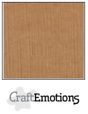 CraftEmotions Linen Cardboard mocha 10 st