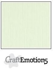 CraftEmotions Linen Cardboard light green 10 st