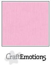 CraftEmotions Linen Cardboard pink 10 st