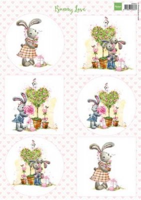 Dekorbilder Bunny love 1