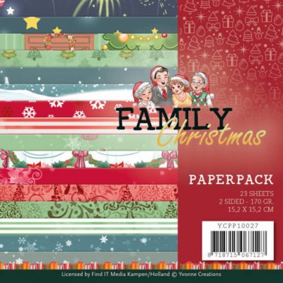 Yvonne Design Pappersblock Family Christmas